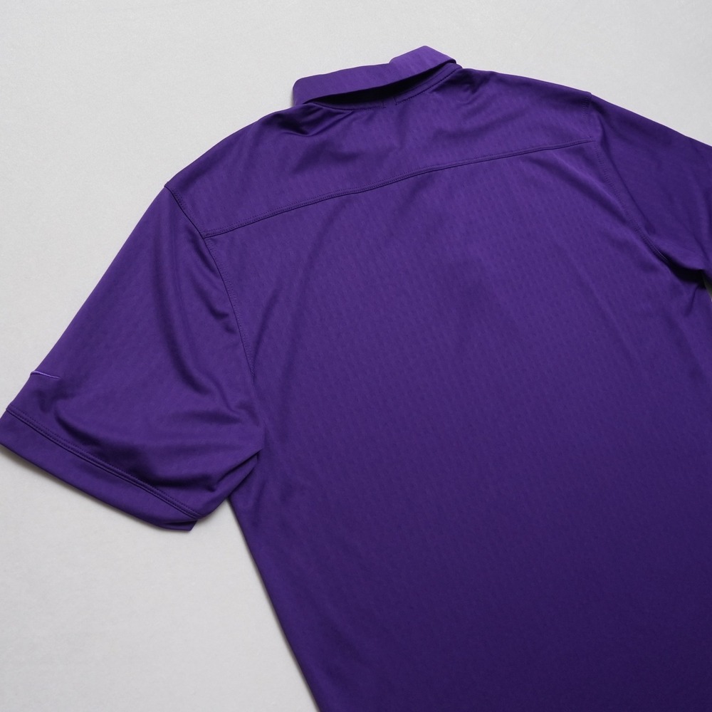 Nike Golf Dri-FIT Polo Shirt Mens Large Purple Swoosh Performance Golf - Picture 13 of 15
